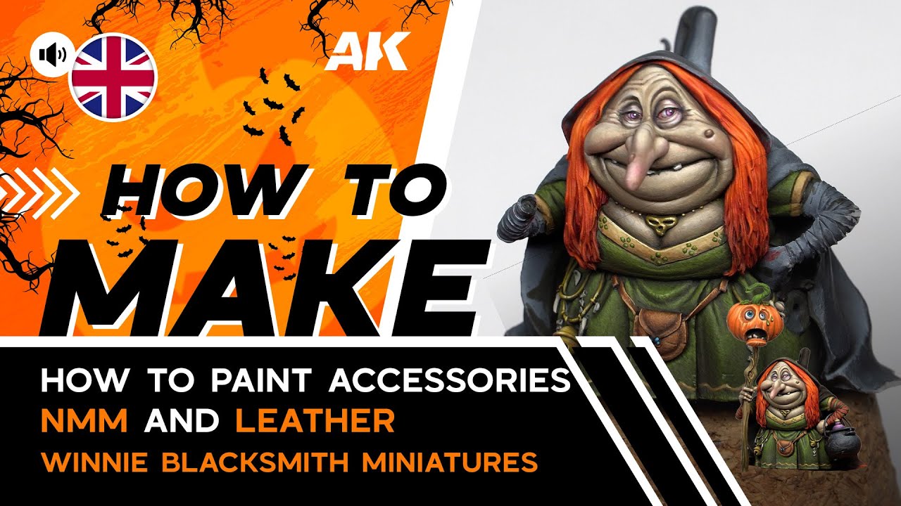 HOW TO PAINT WINNIE | THE WITCH -  BLACKSMITH MINIATURES | NMM AND LEATHER ACCESSORIES