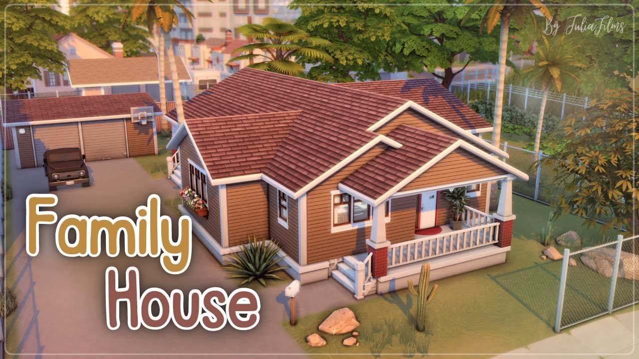 Семейный дом💛│Строительство│Family House│SpeedBuild│NO CC [The Sims 4]