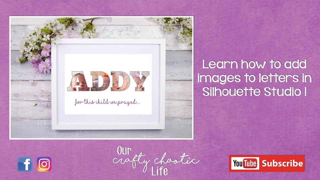 Silhouette Tutorial | Add Images inside of Letters/Numbers | Silhouette Studio