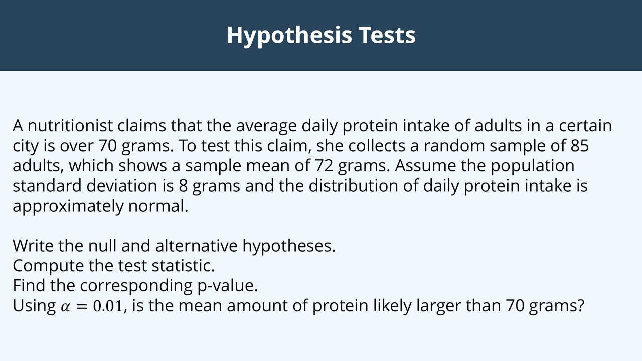 Hypothesis Tests - 13