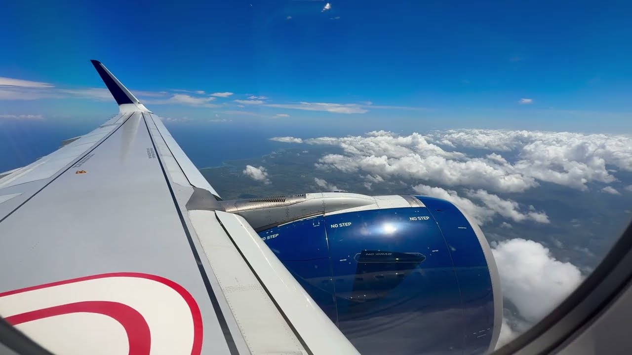 Delta A321 Neo Final Approach and Landing at Santiago STI Dominican Republic in 4K60FPS