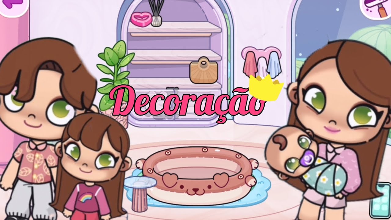 Decorei a minha casa no Avatar Woard! - Mostrando a minha família 💕☺️