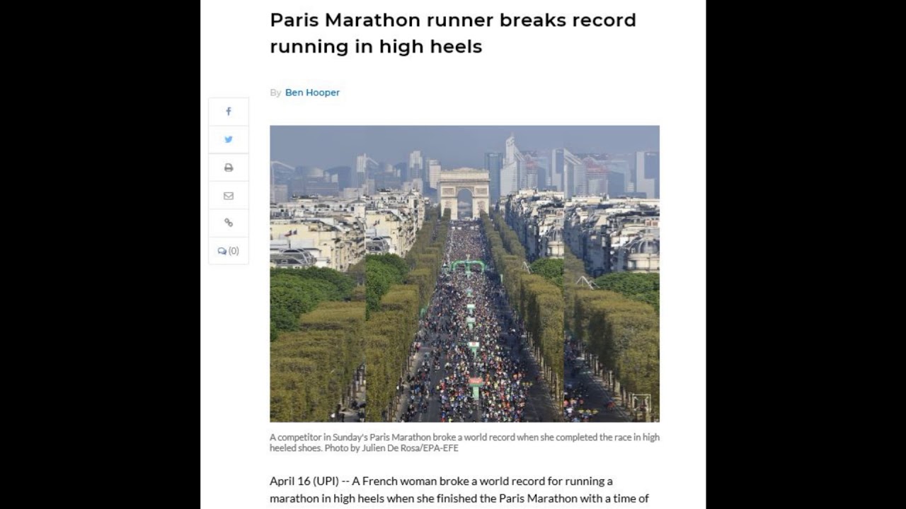 Marathon in Heels?! LOL
