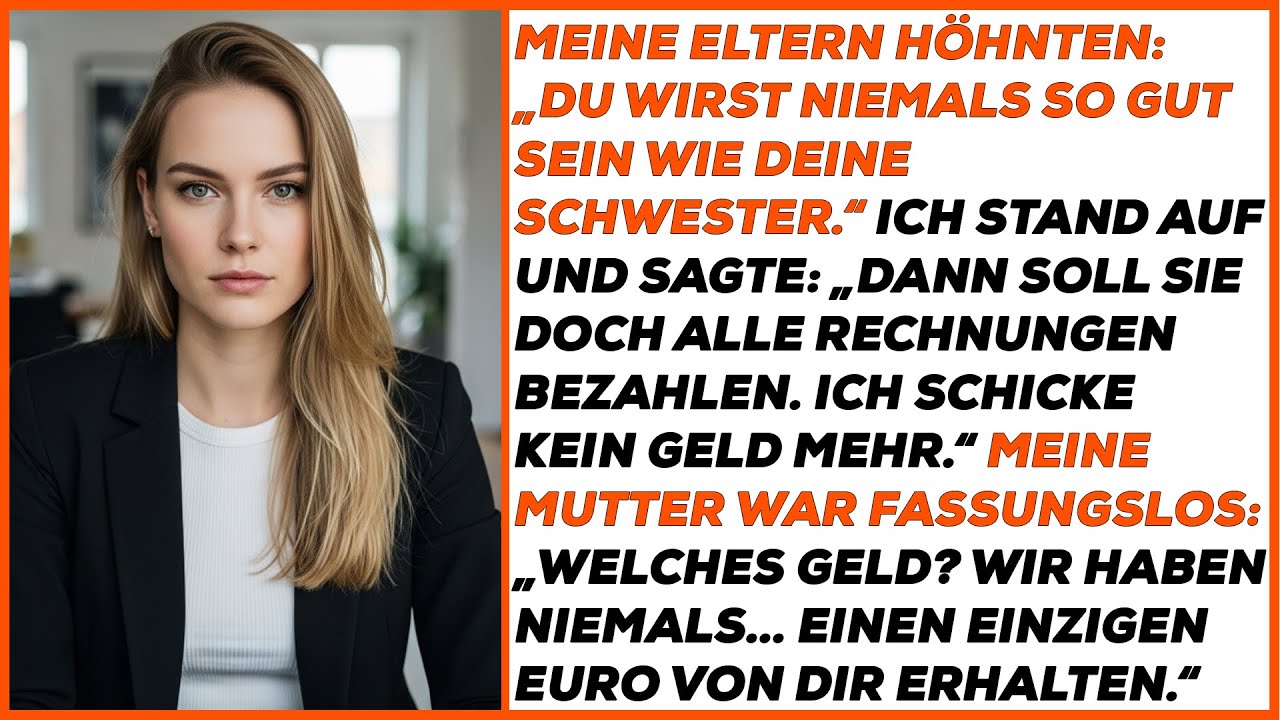 Meine Eltern sagten: „Du wirst niemals so gut sein wie deine Schwester.“