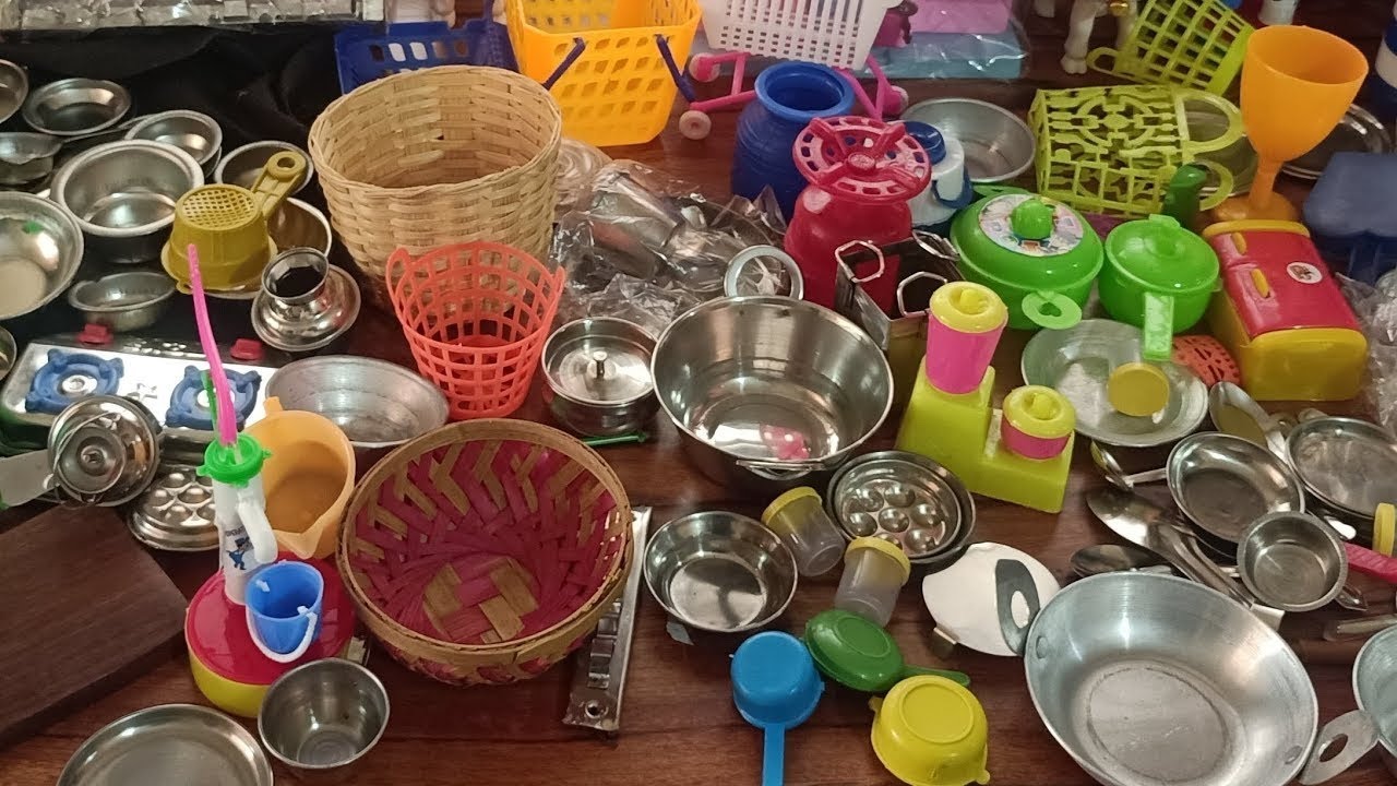 Miniature kitchen set tiny food cooking real kitchen set miniature real cooking set mini 10