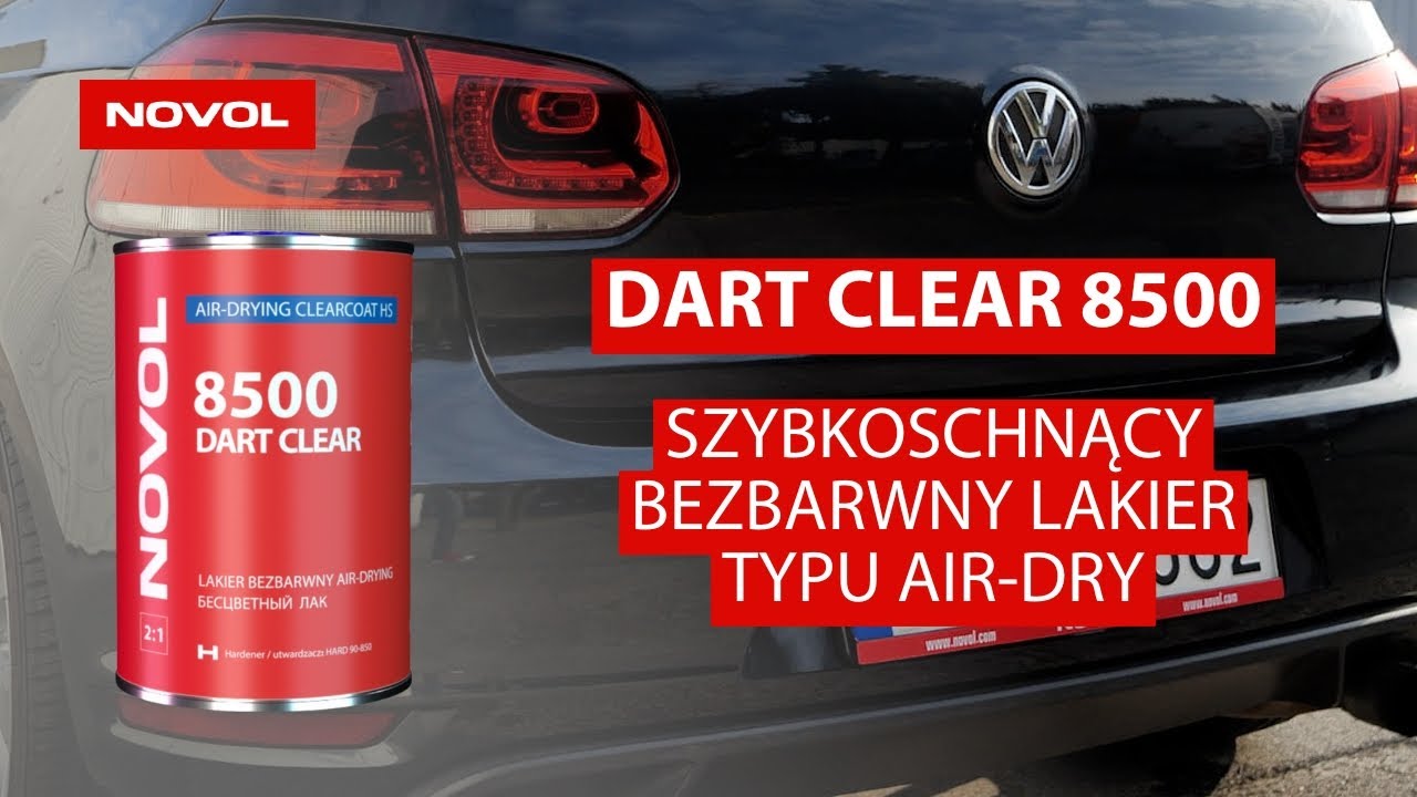 [PL] NOVOL DART CLEAR 8500 - szybkoschnący lakier bezbarwny AIR-DRY