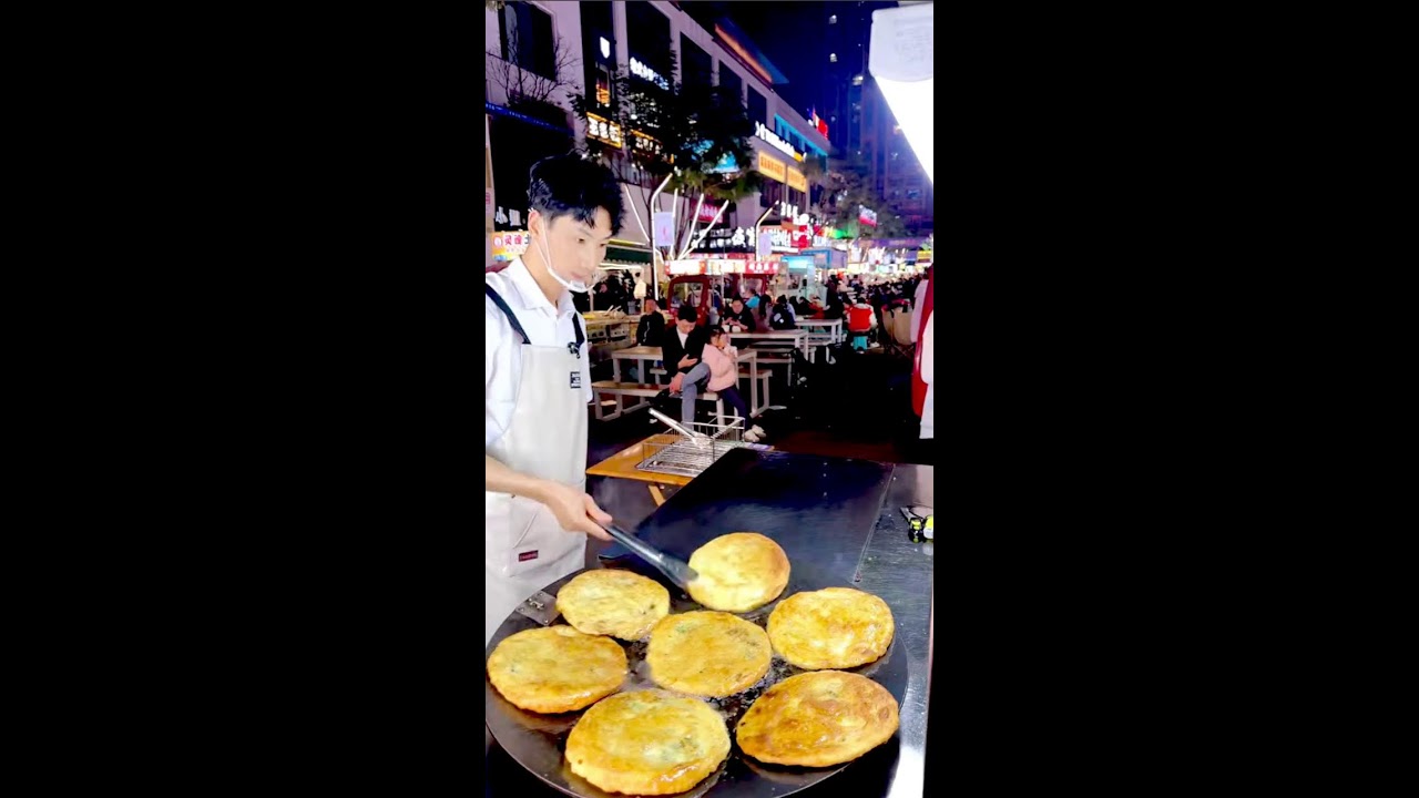ASMR Scallion Pancake | Ultra-Crispy & Flaky 500-Layer Street Food (LIVE)