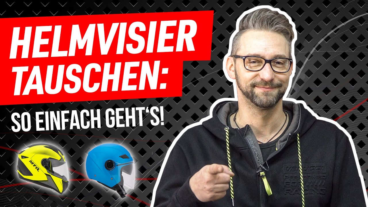 Motorradhelm: Visier tauschen/wechseln!
