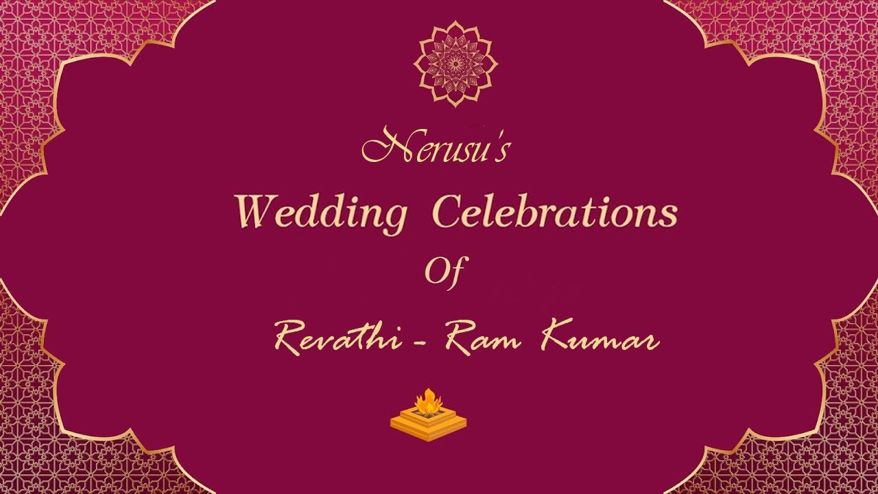 Revathi &  Ram kumar 's   Wedding celebrations