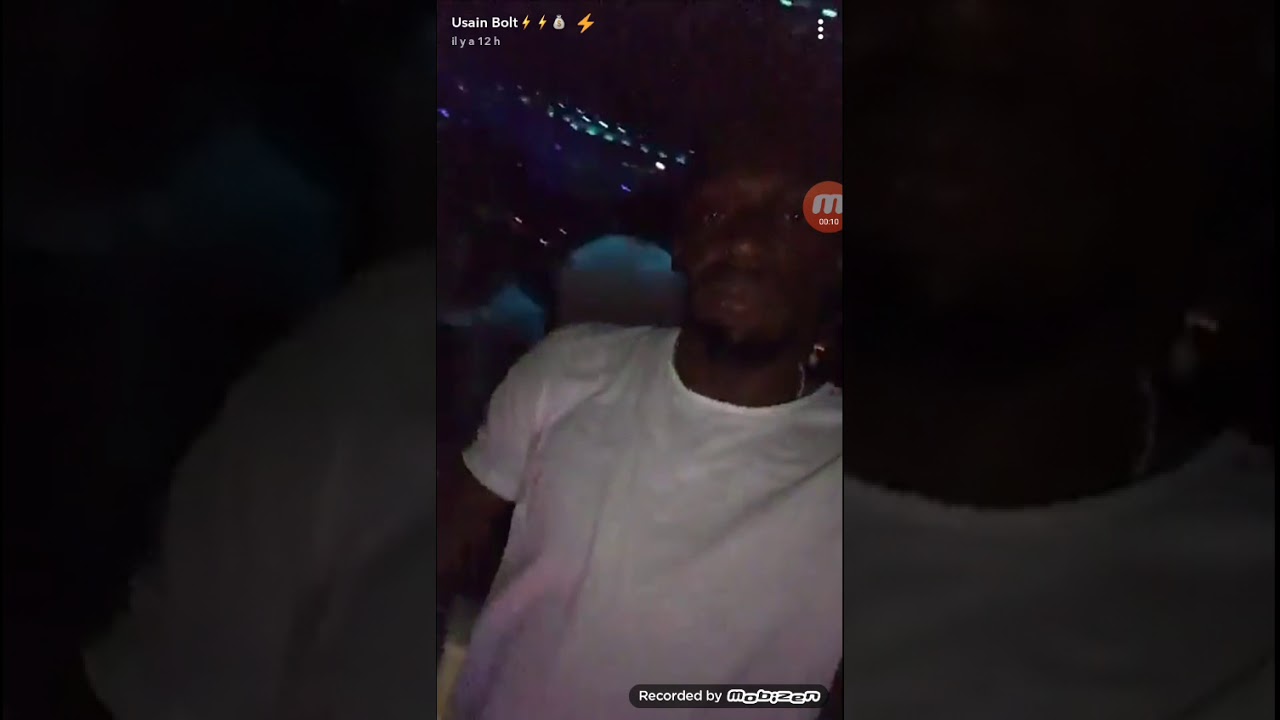 usain bolt smoke in a  nigth club