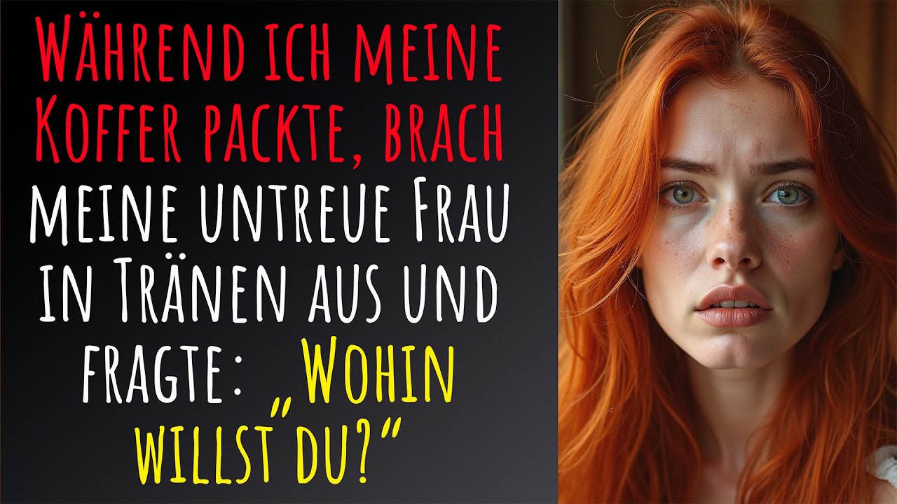 Als ich meine Koffer packte, fragte meine untreue Frau: „Wohin gehst du?“