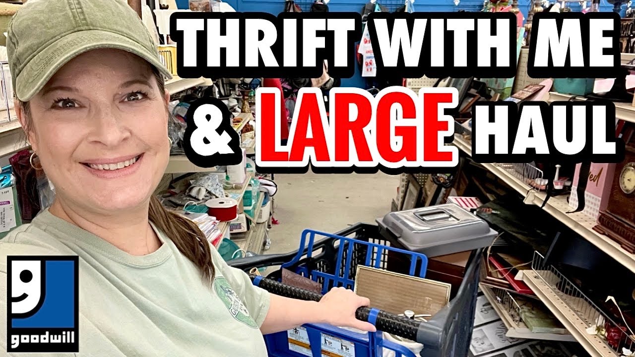 IT&rsquo;S PERFECT! THRIFTING GOODWILL + HUGE THRIFT HAUL * THRIFT SHOPPING SCORE * THRILLED THRIFTER