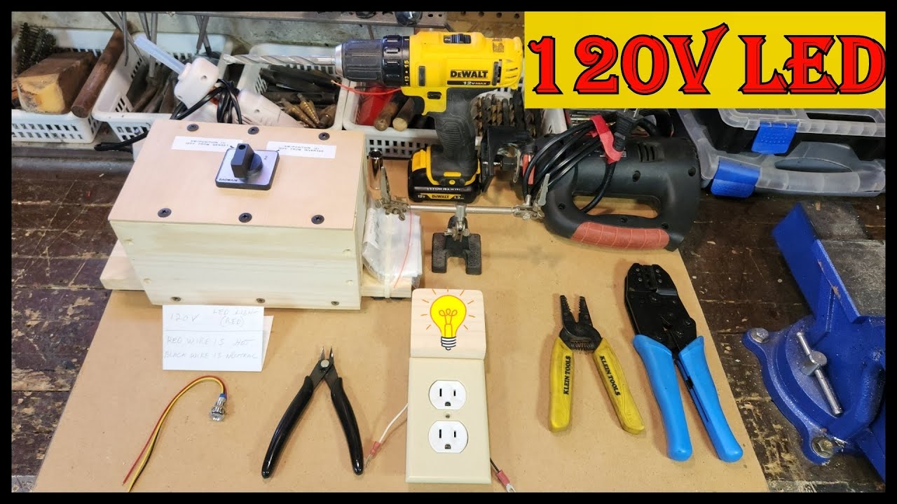 120v Led Indicator Light Install - Off Grid Cabin