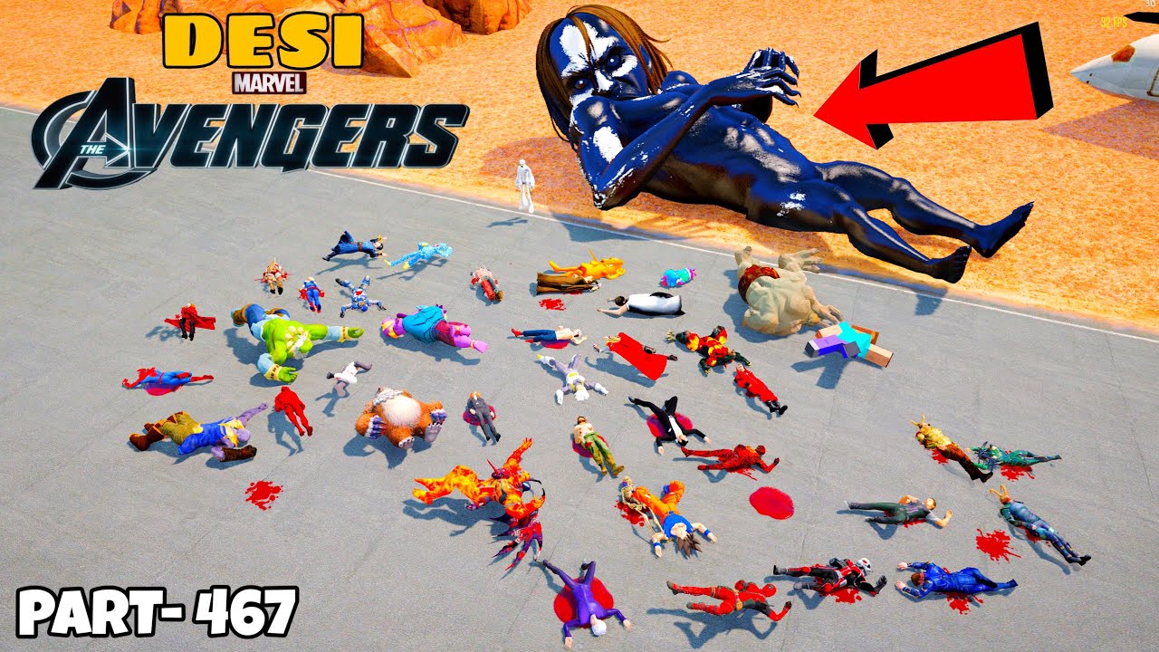 DESI Avengers and SAKUNA Could not Survive the DARK GOD INFINITY ATTACK with KRATOS in GTA 5 | #467 