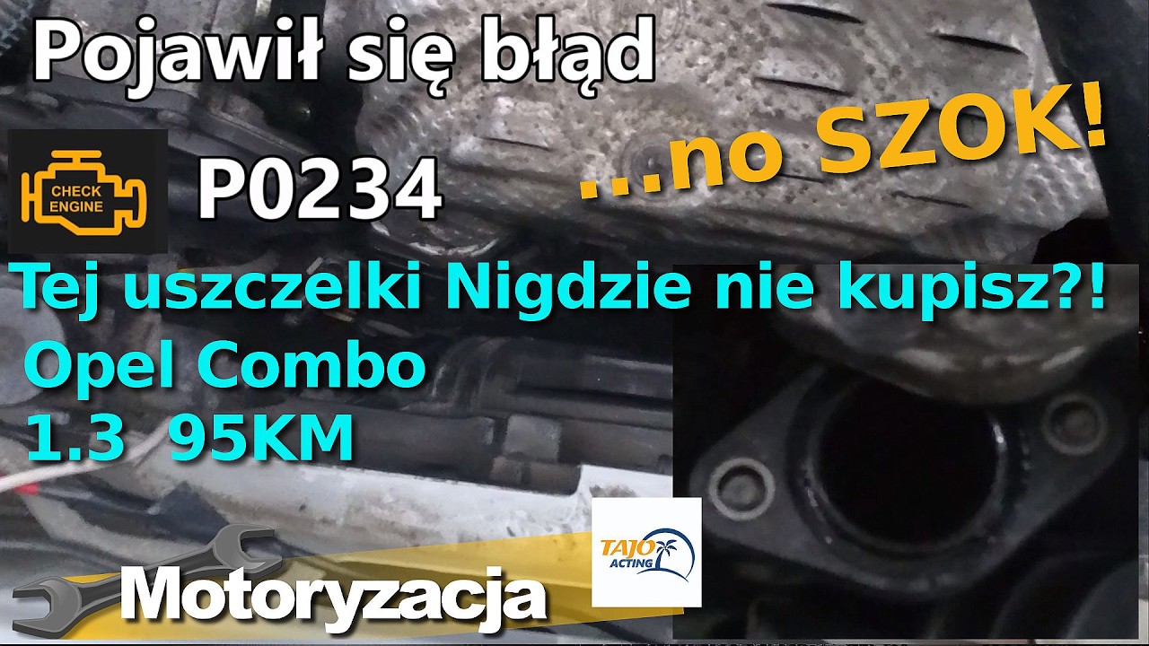 Tej naprawy nie wykonałem. ...no Szok brak uszczelki! Nie ma jej nigdzie! Opel Combo Maxi 1.3 95KM