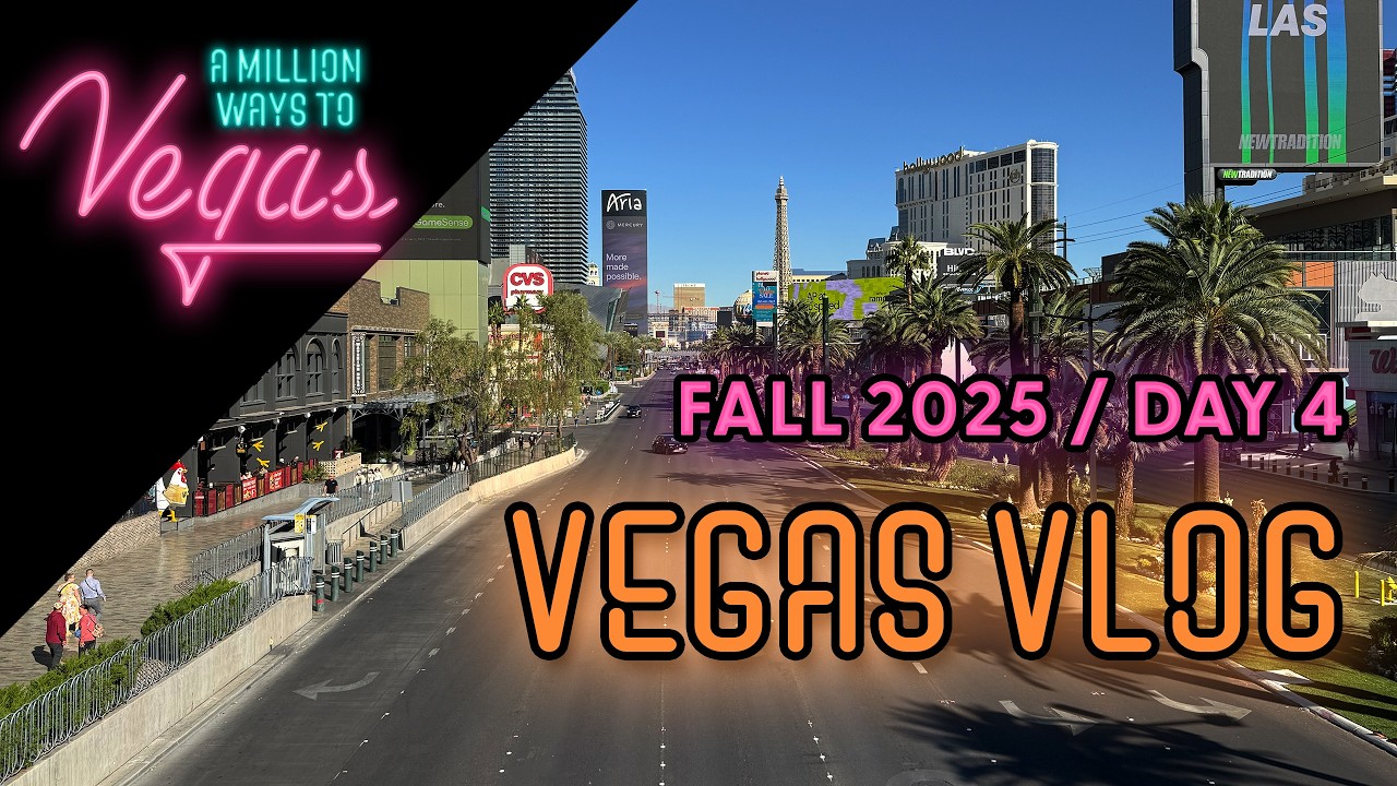 Las Vegas Vlog Day 4: Exploring the Strip, Siegel's Bagelmania, Last Slot Session at Fontainebleau
