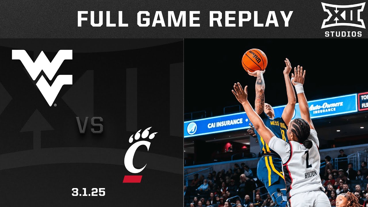West Virginia vs. Cincinnati (3.1.25) Full Game Replay | 2024-25 Big 12 Women's Basketball
