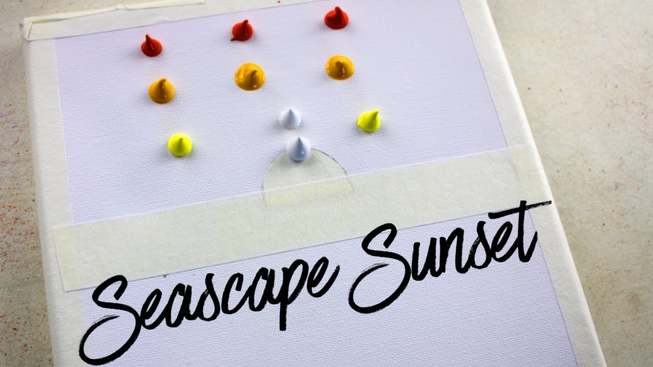 Sunset Silhouette | Acrylic Painting | Sunset Painting