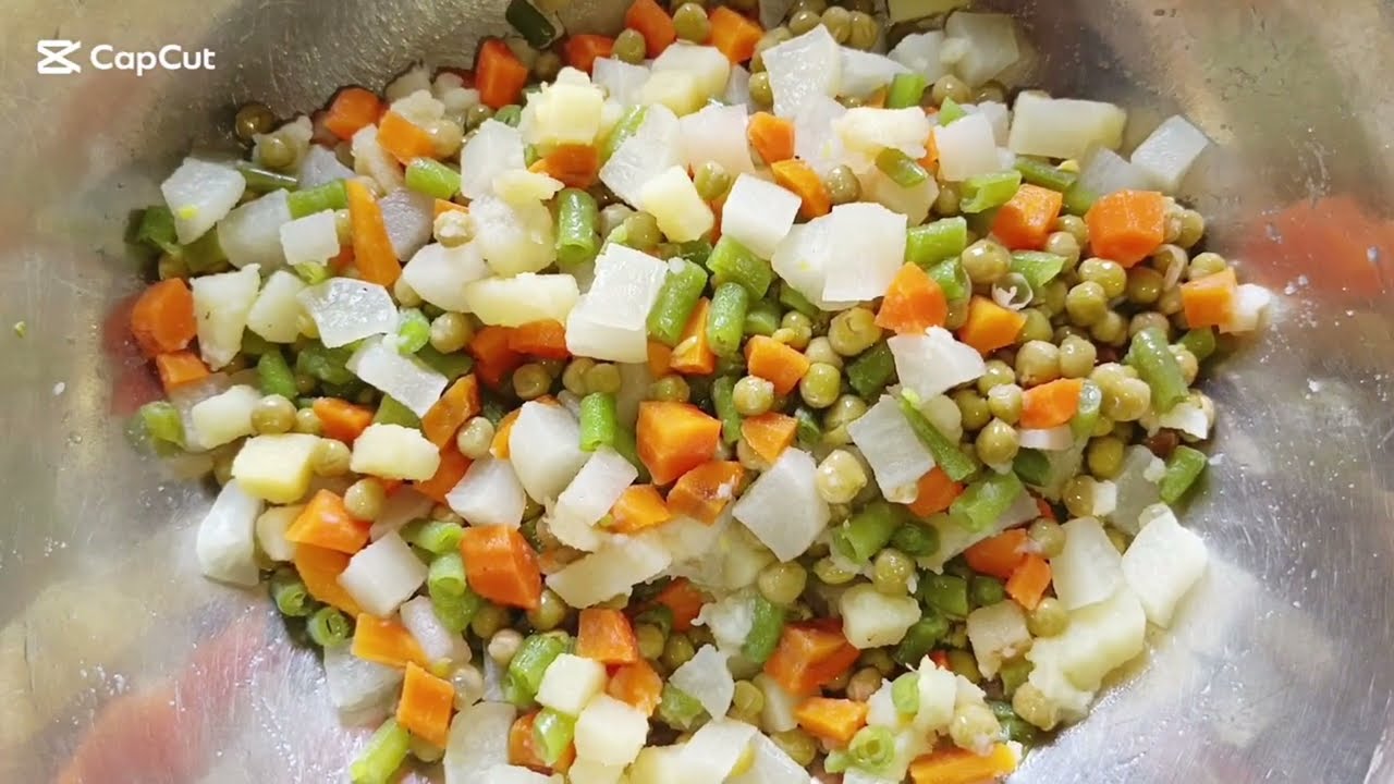  Macédoine fait maison à moindre coût 👌👌🎉. #cooking #food #viral 