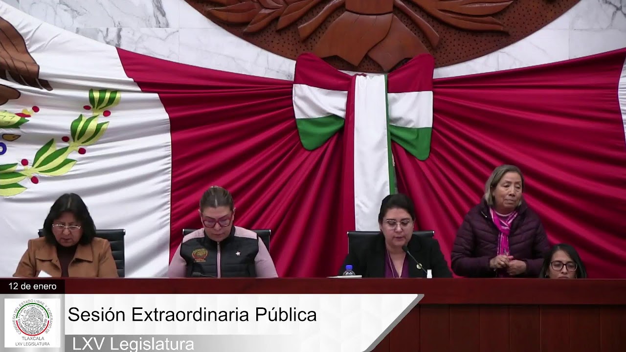 Sesión Extraordinaria Pública, LXV Legislatura, 12 de enero de 2026