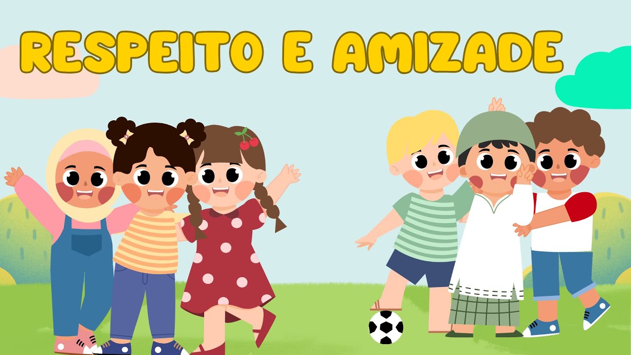 👫 Respeitar o Coleguinha / Música Infantil sobre Amizade e Escola / Helôkids 🎶