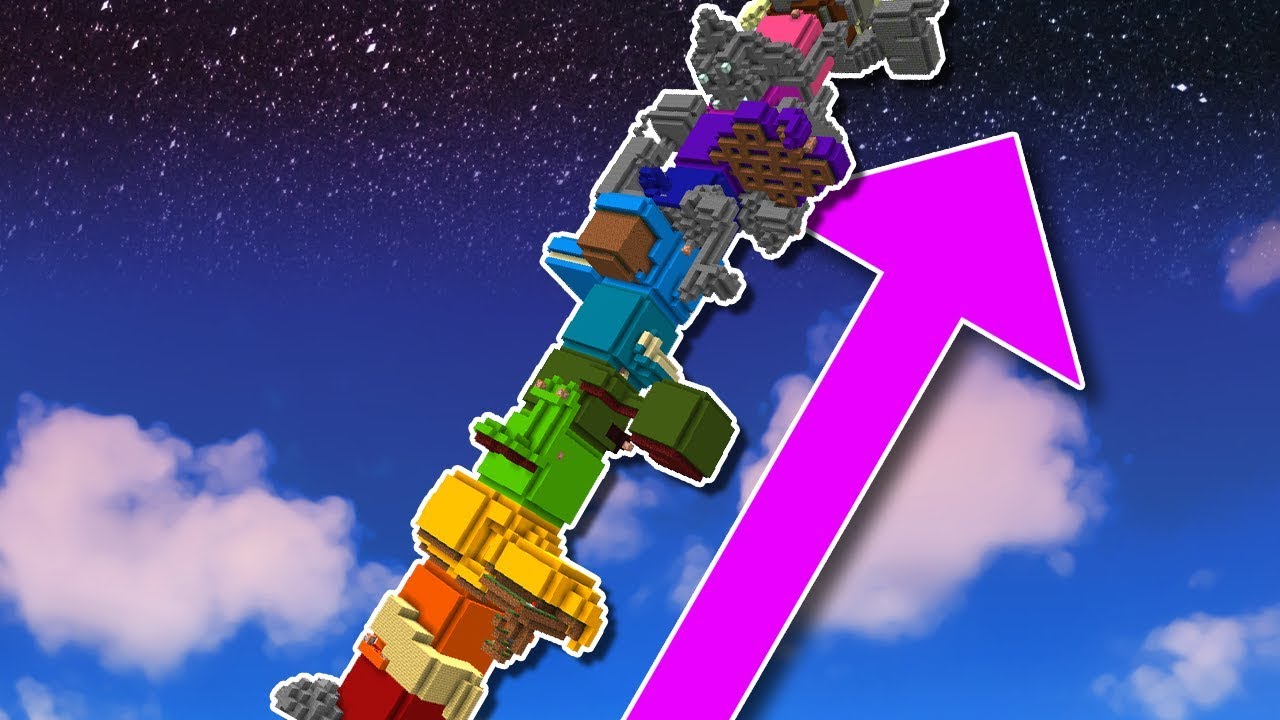 Minecraft: Never Ending Rainbow Tower
