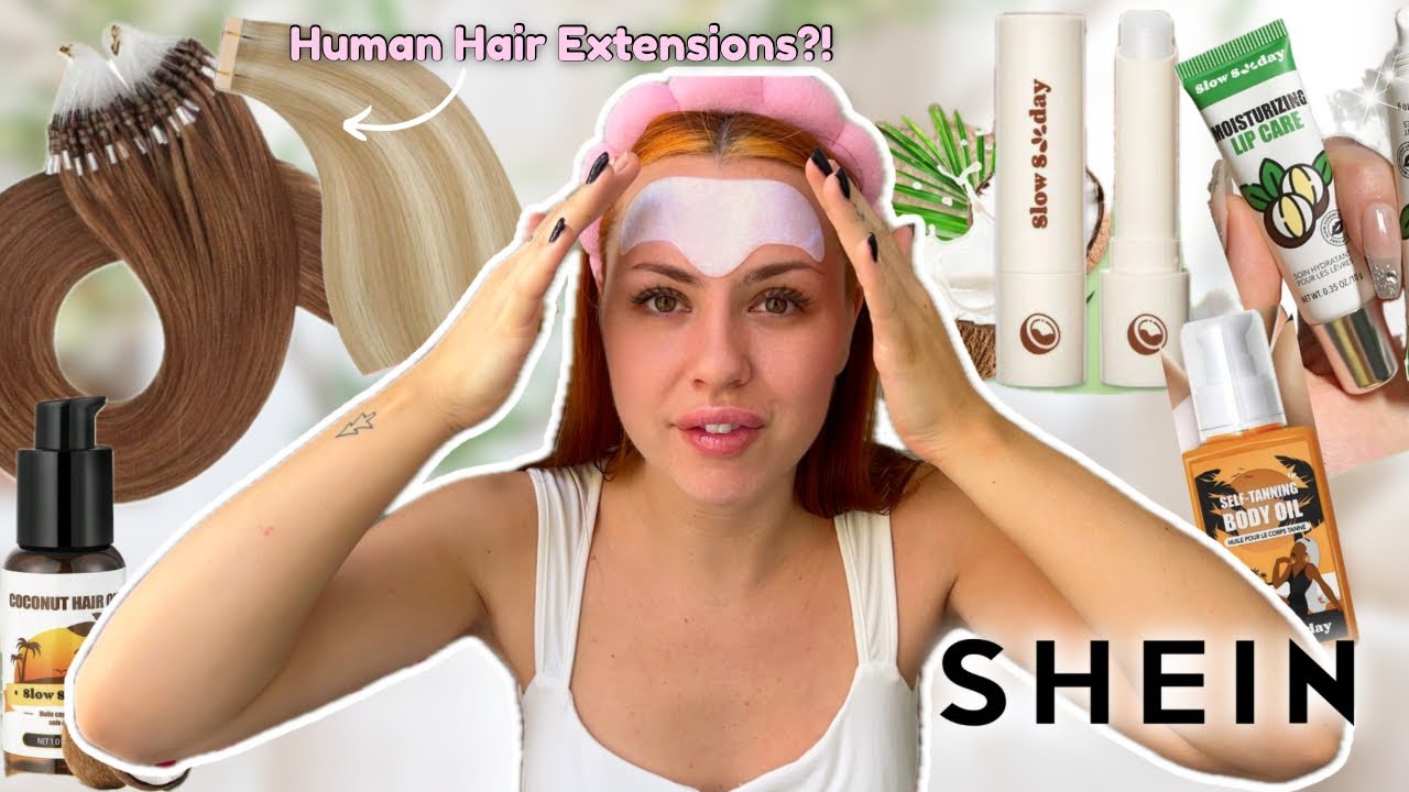 Trying Viral SHEIN Human Hair Extensions & Beauty Products / HAUL May 2025