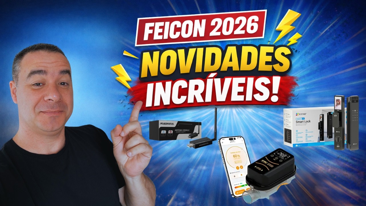 Fui na FEICON 2026 e achei as MELHORES NOVIDADES em casa inteligente!