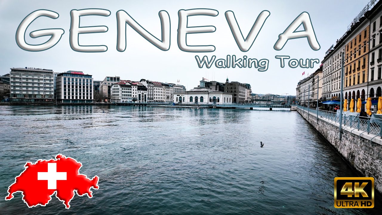 🇨🇭 Geneva, Switzerland - Walking Tour - 4K UHD video