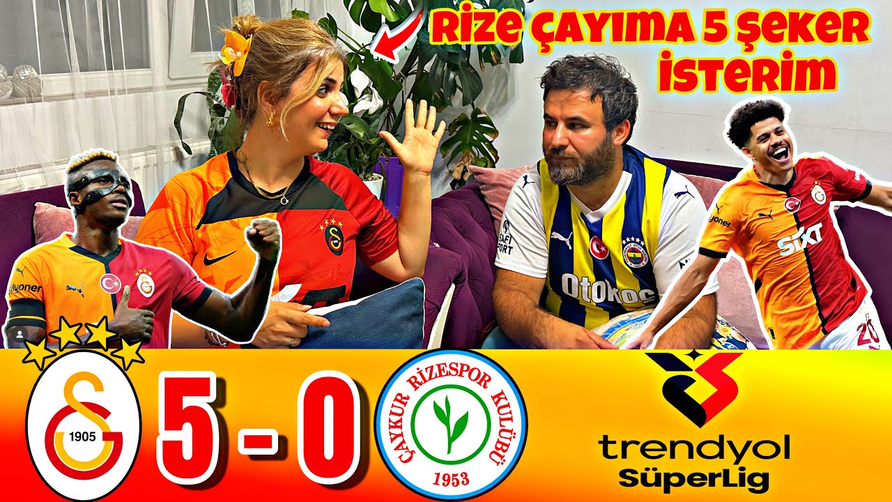 BIYIK FAMİLY GERİ DÖNDÜ!! GALATASARAY 5-0 ÇAYKUR RİZESPOR MAÇINA TEPKİ