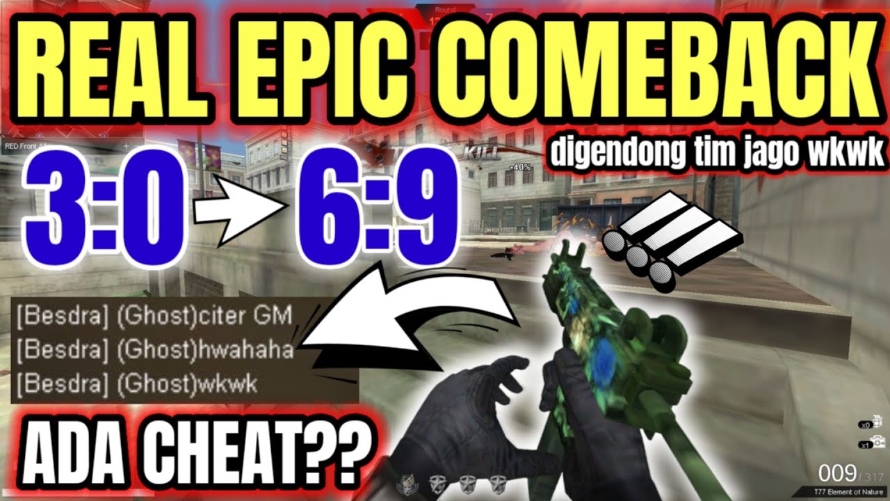 EPIC COMEBACK DARI KALAH 3:0 JADI MENANG 6:9??? TEAM GUA JAGO BOS WKWK!! -Pointblank Indonesia