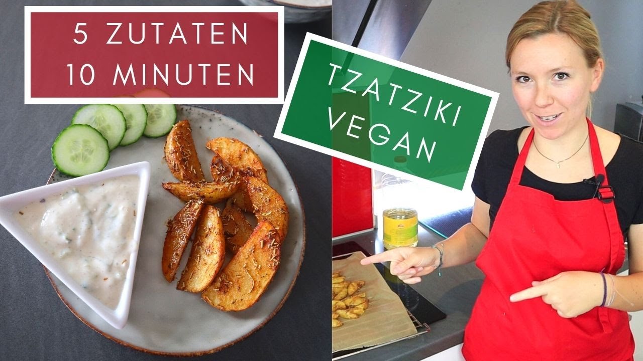 Veganer Tzatziki | 5 Zutaten | 10 Minuten | Koch' vegan