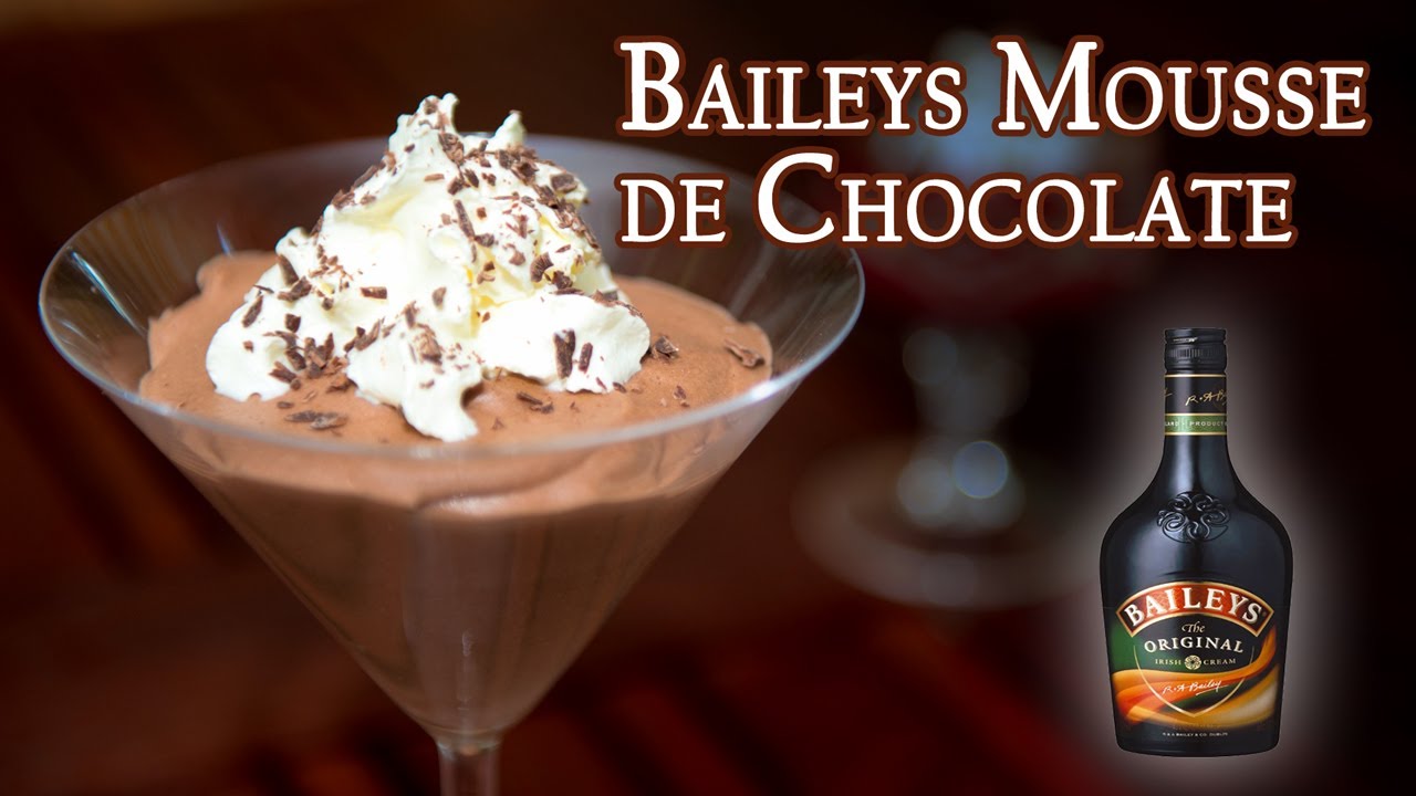 Mousse de chocolate con Baileys sin huevo