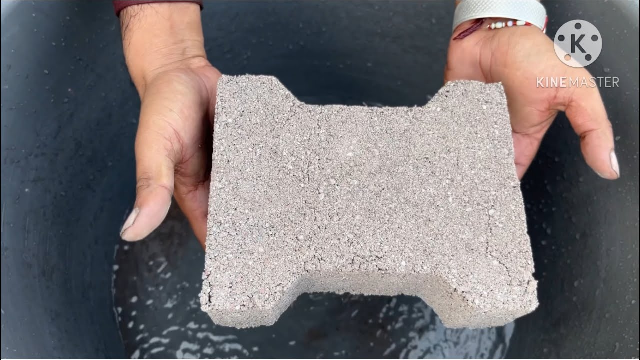 Red dirt sand stone water crumbling #satisfying
