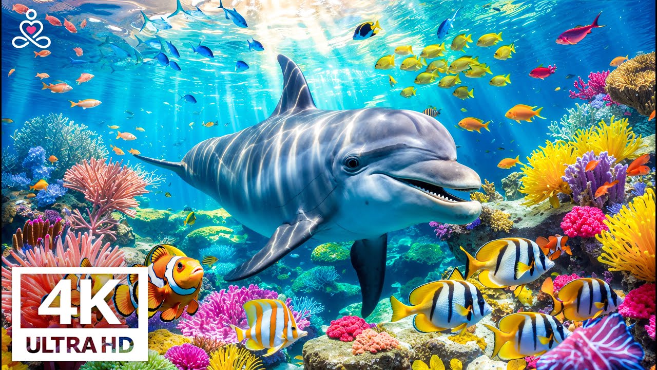Ocean 4K - Beautiful Coral Reef Fish in Aquarium, Sea Animals for Relaxation #12
