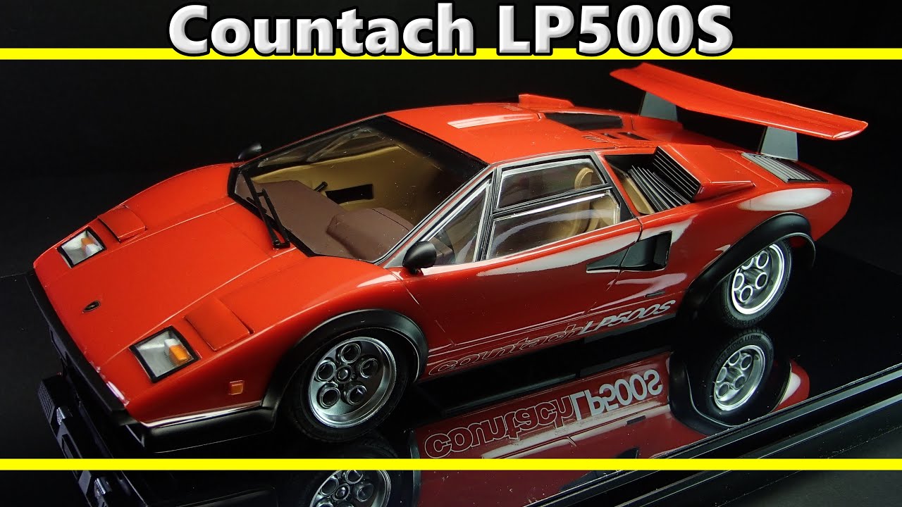 LAMBORGHINI Countach LP500S / TAMIYA 1/24 / Scale Model / full build / ASMR