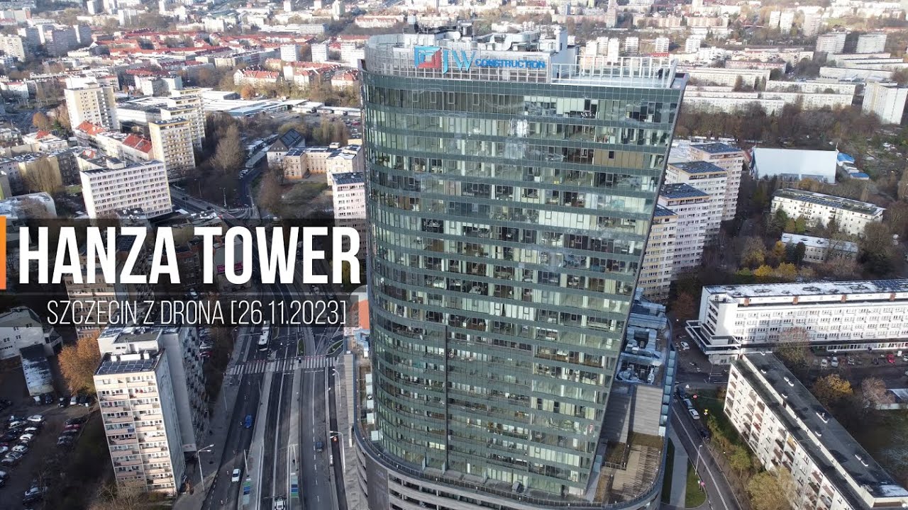 Hanza Tower - Szczecin z drona [26.11.2023]