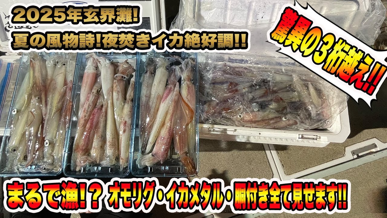 【オモリグ・イカメタル・胴付き】今が絶好調❕玄界灘夏の風物詩❕夜焚きイカ❕数時間で驚異の３桁越え❕誘い方・仕掛け・全て見せます❕...#イカメタル #オモリグ#胴付き #玄界灘