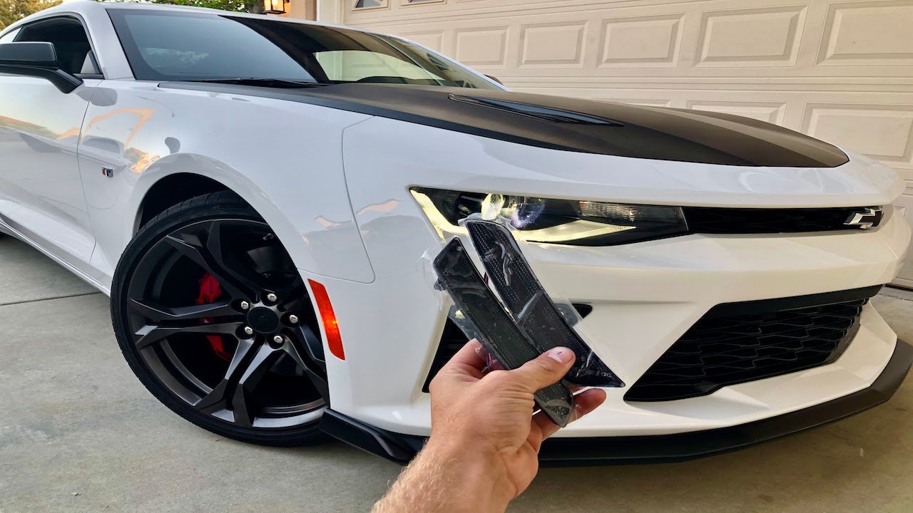 Install & Review of Amazon LED Smoked Sidemarkers for Camaro SS 1LE (10/10 Recommend!)