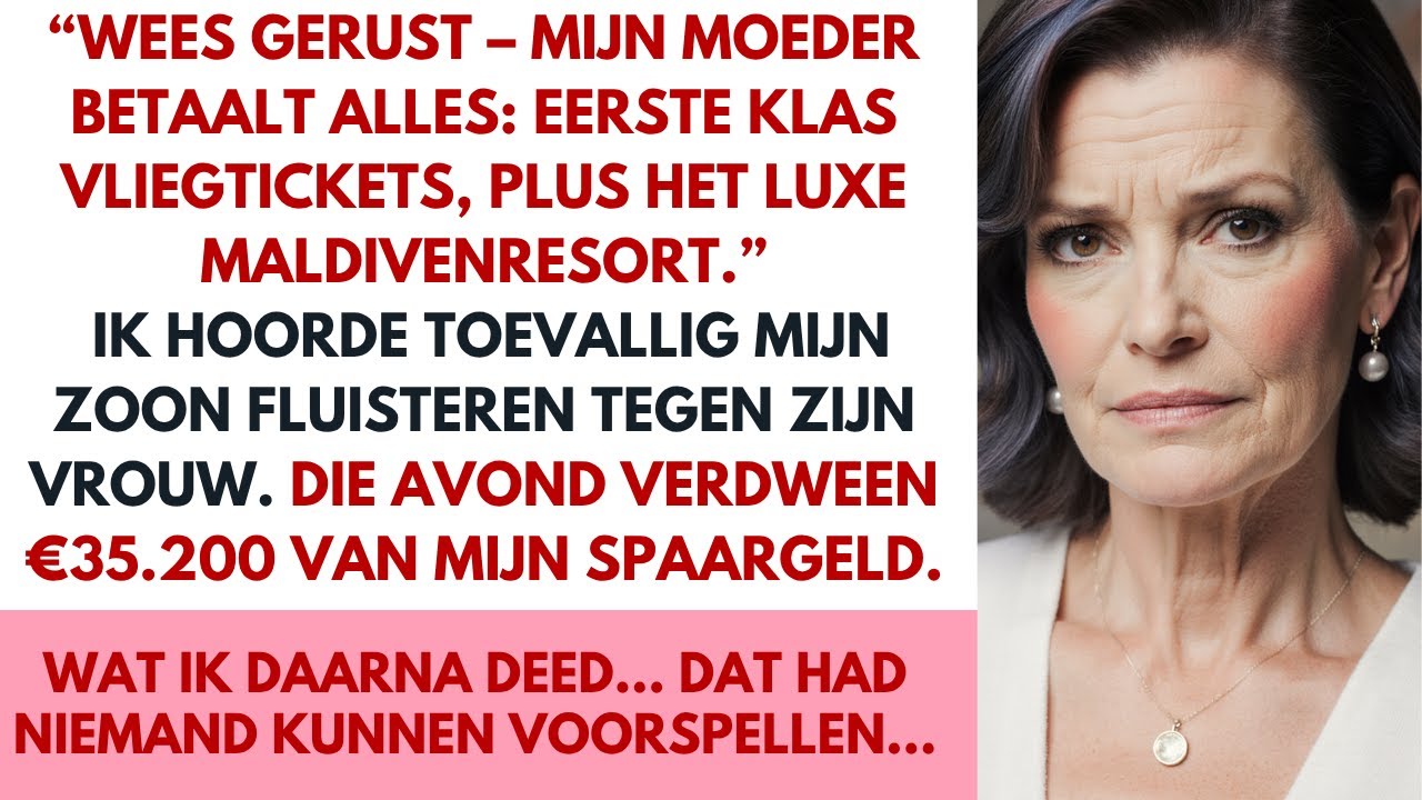 Ik hoorde mijn zoon zeggen:“Het resort op de Malediven en de tickets zijn betaald”Die avond -€35.200