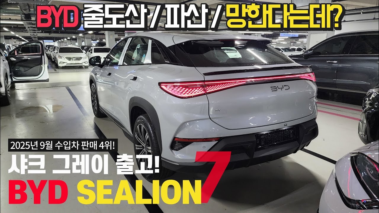 [출고후기-BYD씨라이언7] 트랜디한 샤크그레이 컬러 출고! / BYD 요즘 또 망한다고 난리던데 지금 씨라이언7 구매하시는 분들은 이유가 뭘까요?