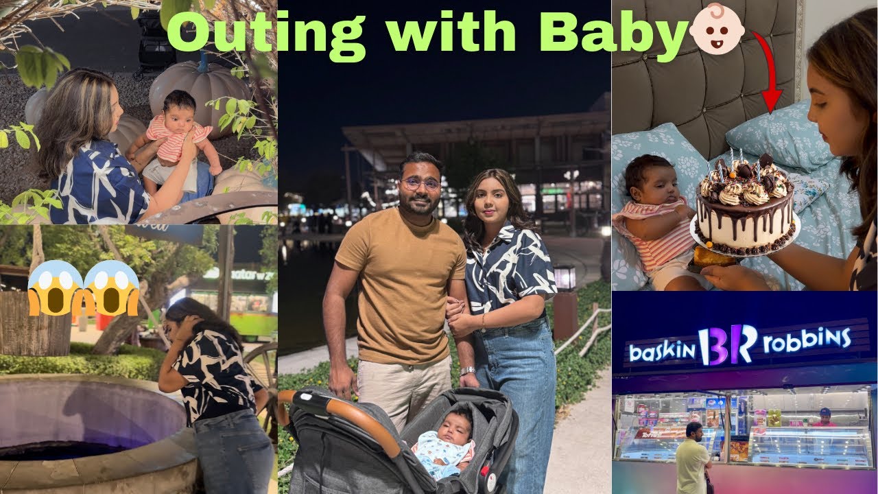 First outing with Baby in Dubai🤩| Bht Enjoy kiya Baby ne| Mera First Mothers Day ka Cake cut kiya🍰😍