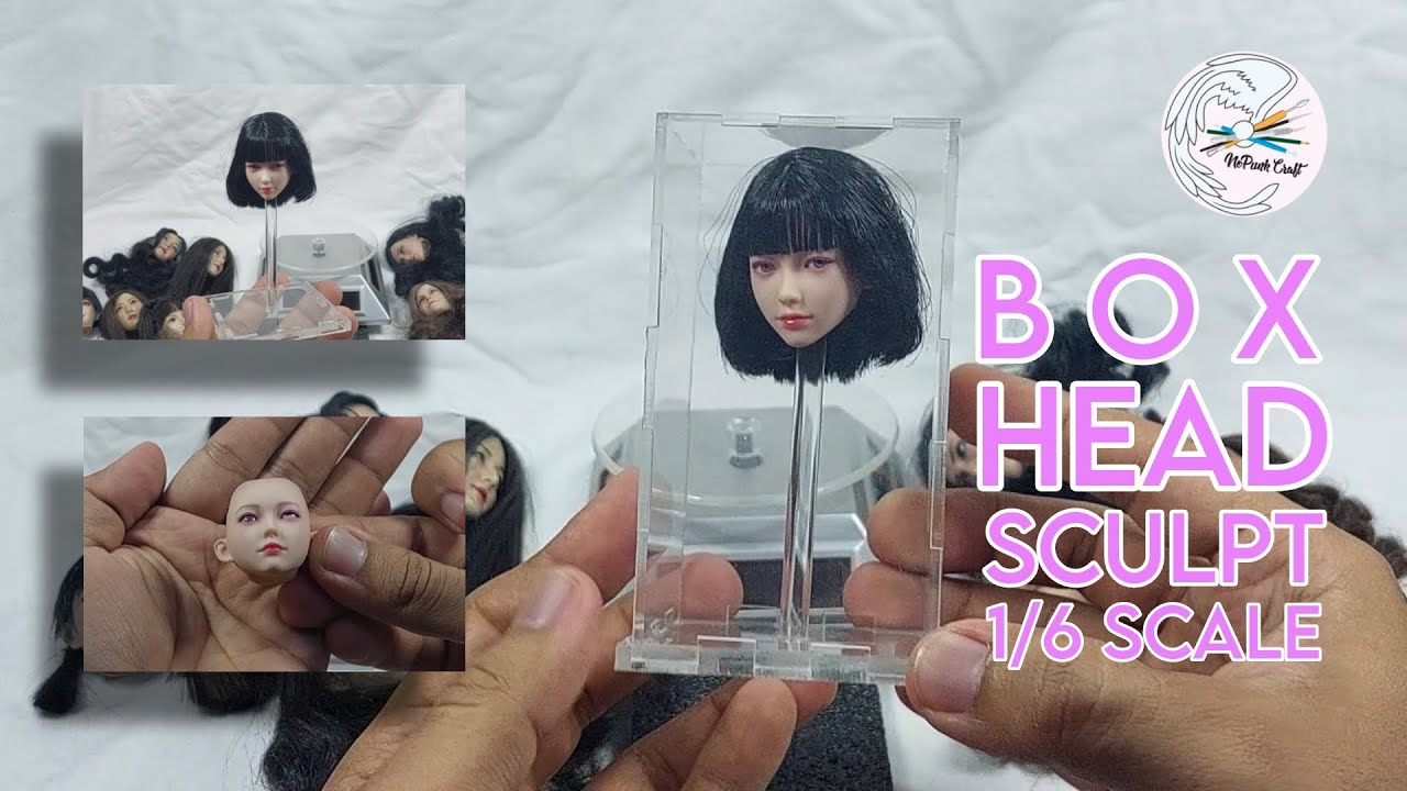 how to make Head Sculpt Box from Acrylic and UnBoxing i8 toys Mandy Head Sculpt.