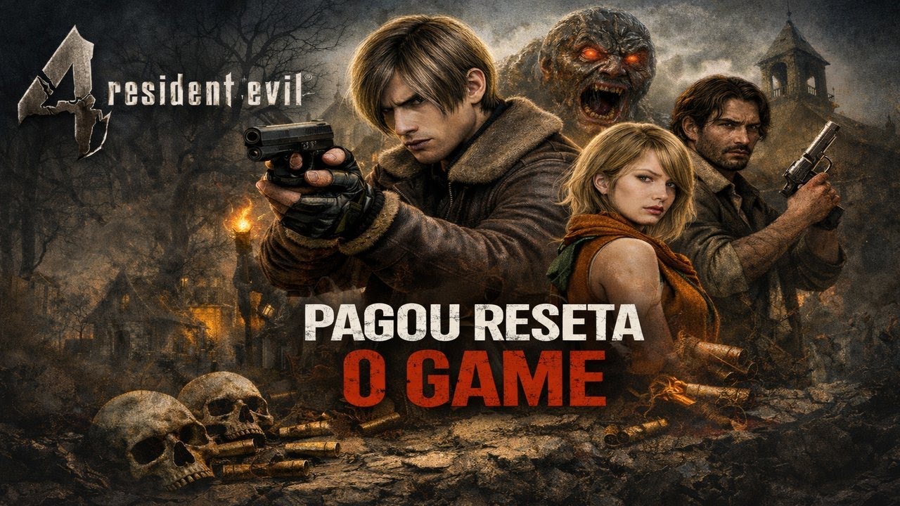 RESIDENT EVIL 4 - PAGOU RESETA O JOGO - PROFISSIONAL (Portrait)