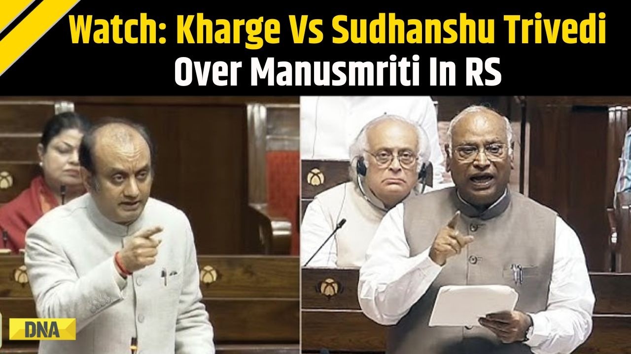 Kharge Vs Sudhanshu Trivedi Over Manusmriti In Rajya Sabha During Anti Paper Leak Bill Debate