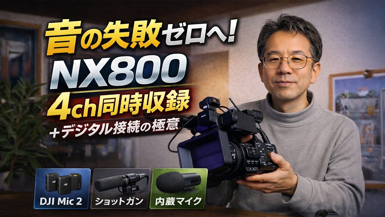 音の失敗ゼロへ！NX8004ch同時収録＋デジタル接続の極意