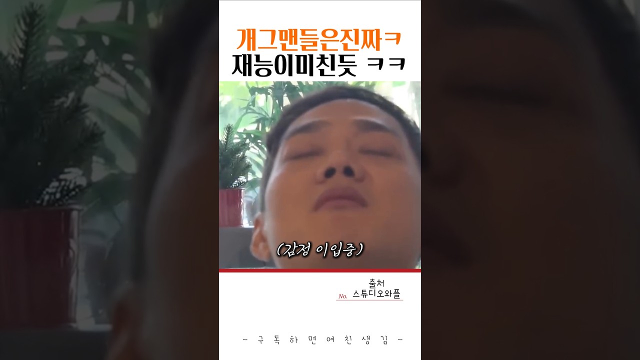 개그맨 김두영의 배꼽빠지는 개인기 4종 #개그맨 #김두영