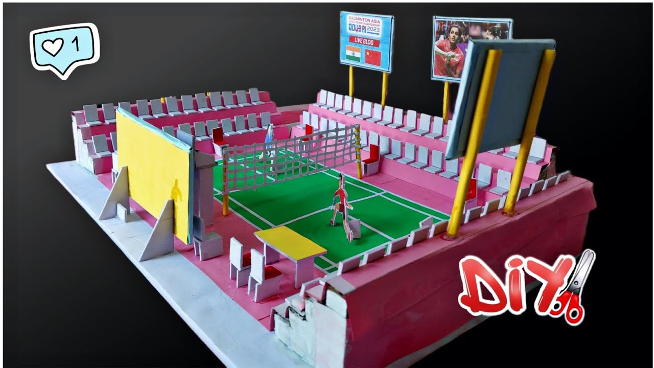 Badminton ground Model full Tutorial | Badminton ground Project