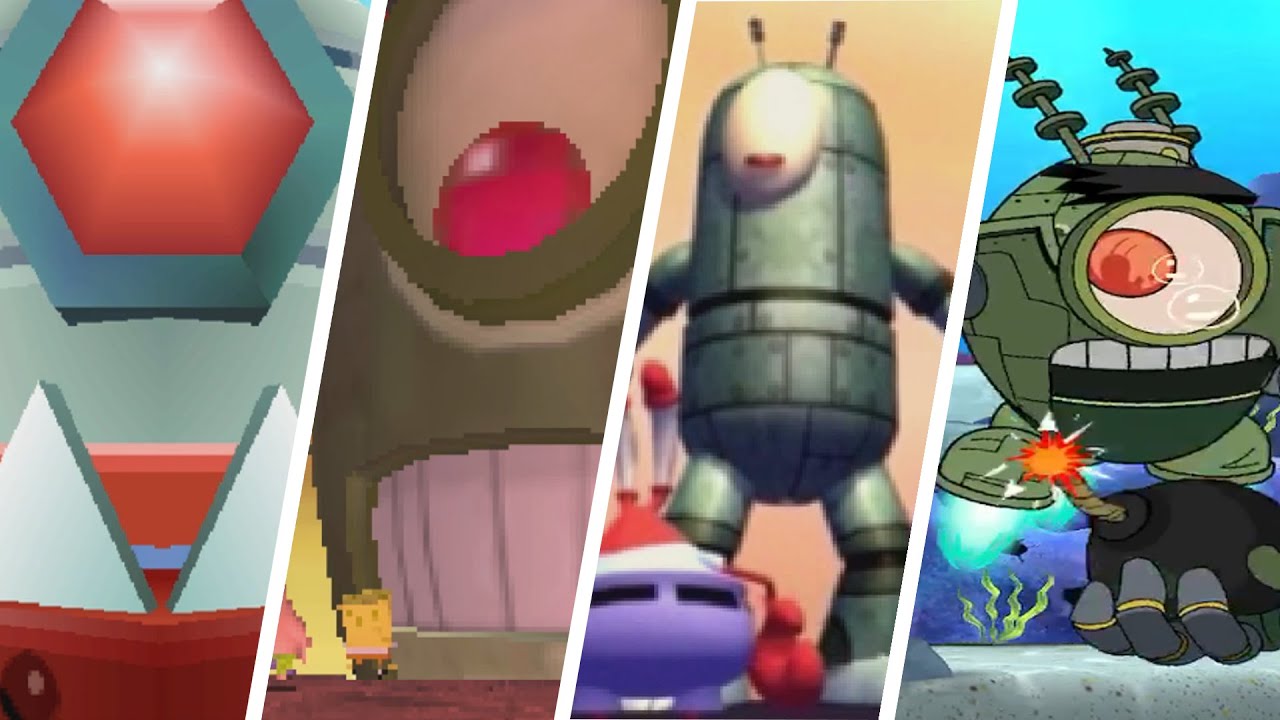 SpongeBob Series - All Robo Plankton Bosses (2003 - 2020)
