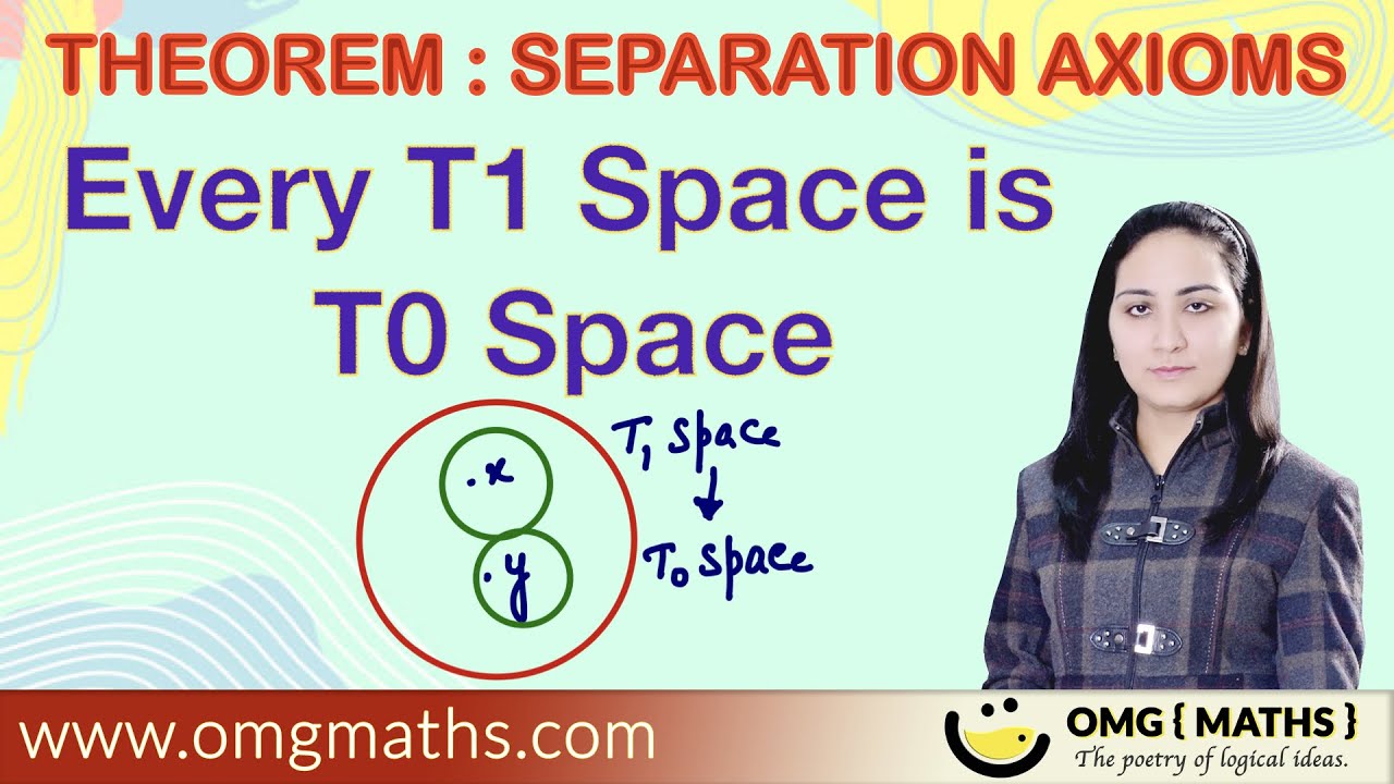 Every T1 space is T0 space | T1 space/T0 space/Theorem/Topology/Separation Axioms/t1 space theorems
